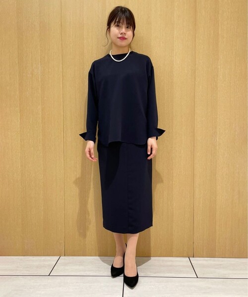 UNTITLED（アンタイトル）の「◆ジョーゼットブラウス【洗える】（シャツ/ブラウス・レディース・ブラック/ライトベージュ/ダークネイビー・01/03/00/04/48/02/44）」の20枚目の写真