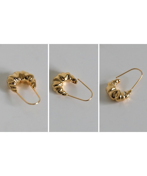 select MOCA（セレクトモカ）の「リンクルピアス（ピアス（両耳用）・レディース・シルバー/ゴールド・FREE）」の12枚目の写真