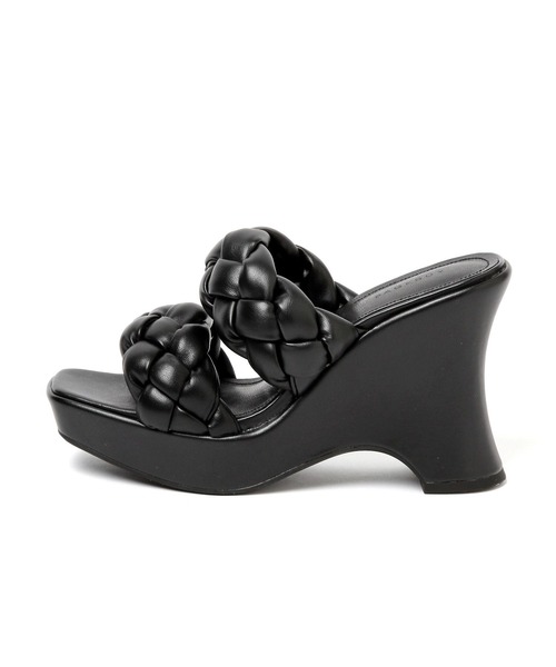 PAGEBOY（ページボーイ）の「プラットフォームサンダル（サンダル・レディース・ブラック/グリーン・MEDIUM/LARGE）」の7枚目の写真