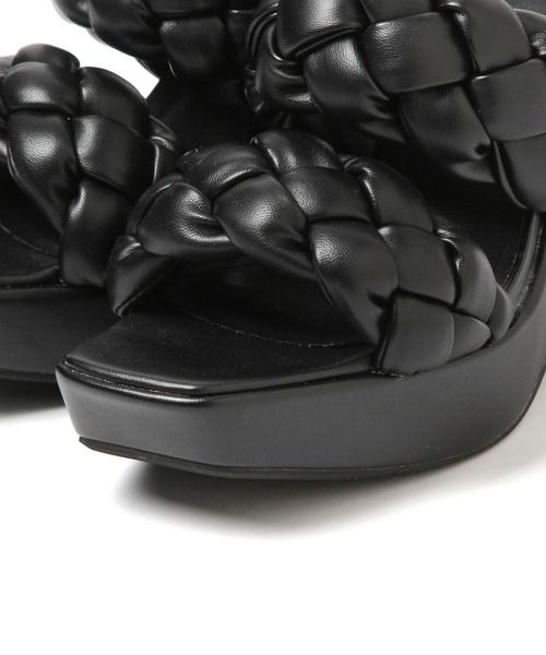 PAGEBOY（ページボーイ）の「プラットフォームサンダル（サンダル・レディース・ブラック/グリーン・MEDIUM/LARGE）」の4枚目の写真
