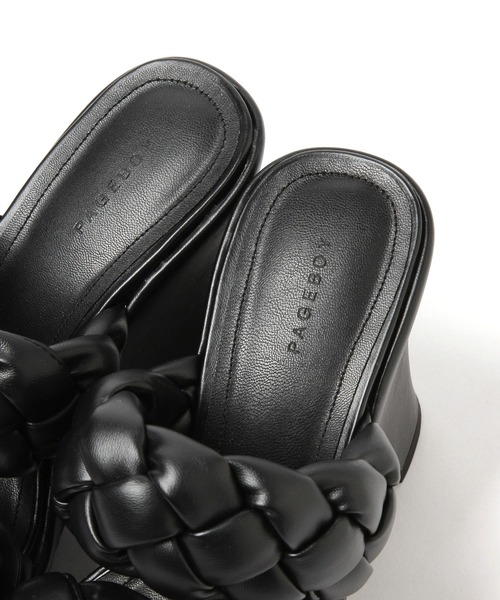 PAGEBOY（ページボーイ）の「プラットフォームサンダル（サンダル・レディース・ブラック/グリーン・MEDIUM/LARGE）」の10枚目の写真