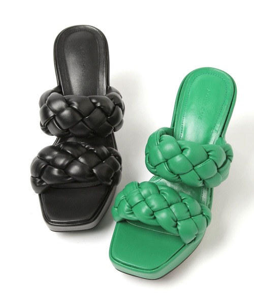 PAGEBOY（ページボーイ）の「プラットフォームサンダル（サンダル・レディース・ブラック/グリーン・MEDIUM/LARGE）」の12枚目の写真