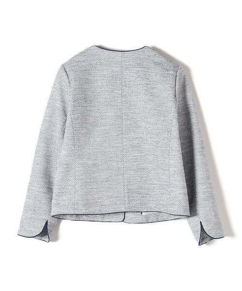 SHIPS（シップス）の「ツイードノーカラージャケット（セットアップ対応）◆（ノーカラージャケット・レディース・ブラック/ブルー/ネイビー・36/38）」の9枚目の写真