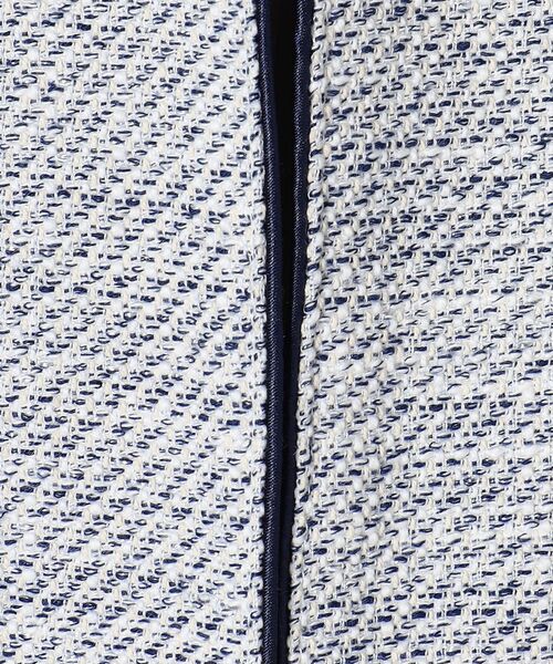 SHIPS（シップス）の「ツイードノーカラージャケット（セットアップ対応）◆（ノーカラージャケット・レディース・ブラック/ブルー/ネイビー・36/38）」の12枚目の写真