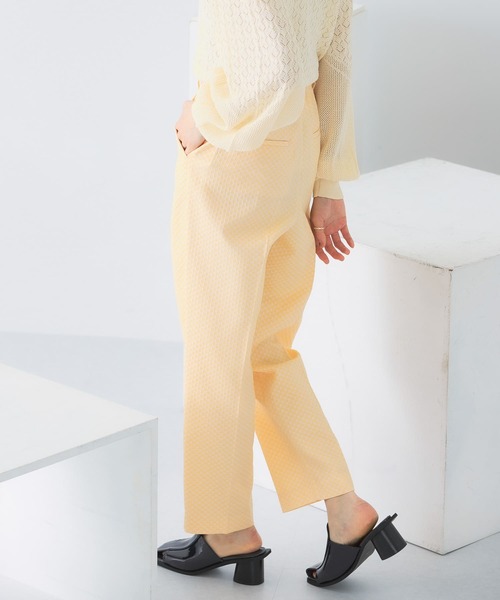 KBF（ケイビーエフ）の「センタープレスジャガードパンツ（その他パンツ・レディース・ブラック/グリーン/イエロー系その他・ONE）」の17枚目の写真