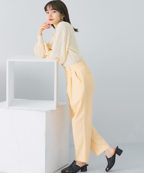 KBF（ケイビーエフ）の「センタープレスジャガードパンツ（その他パンツ・レディース・ブラック/グリーン/イエロー系その他・ONE）」の18枚目の写真