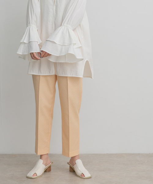 KBF（ケイビーエフ）の「センタープレスジャガードパンツ（その他パンツ・レディース・ブラック/グリーン/イエロー系その他・ONE）」の22枚目の写真