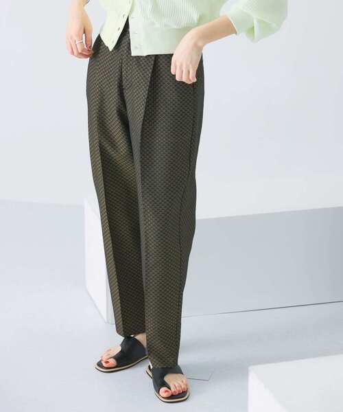 KBF（ケイビーエフ）の「センタープレスジャガードパンツ（その他パンツ・レディース・ブラック/グリーン/イエロー系その他・ONE）」の13枚目の写真