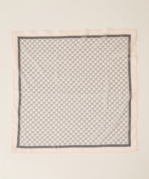 Chico（チコ）の「【新色追加】モノグラムスカーフ（バンダナ/スカーフ・レディース・ブラック/ベージュ/ピンク・FREE）」の4枚目の写真