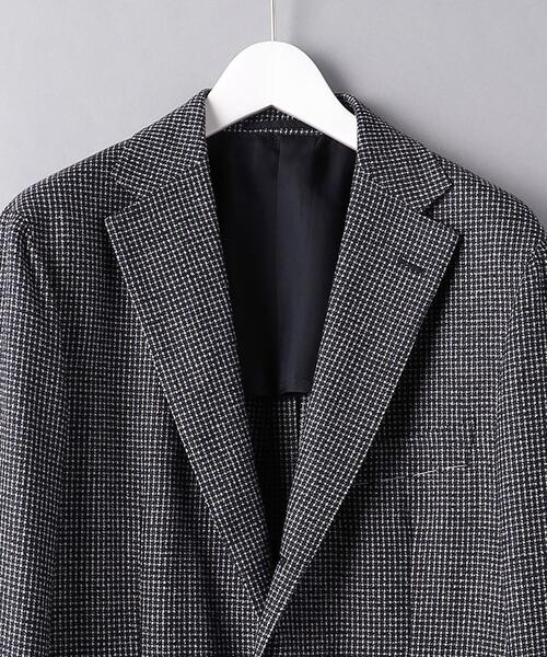 UNITED ARROWS(ユナイテッドアローズ)の「<UNITED ARROWS> ミニチェック 3ボタン ジャケット C-MODEL(テーラードジャケット・メンズ・ネイビー・44/46/48/50/52/54/42)」の5枚目の写真
