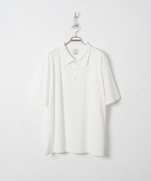 CASPER JOHN（キャスパージョン）の「リラックスポロシャツ（ポロシャツ・メンズ・ホワイト/ブラック・マルチサイズ）」の18枚目の写真