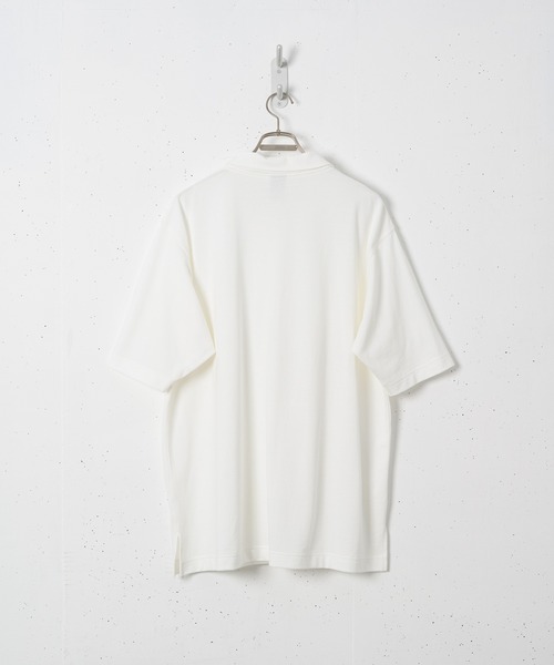 CASPER JOHN（キャスパージョン）の「リラックスポロシャツ（ポロシャツ・メンズ・ホワイト/ブラック・マルチサイズ）」の19枚目の写真