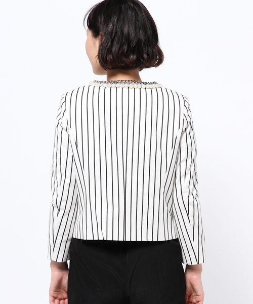 フリンジチェーンジャケット グレースコンチネンタル ツイード