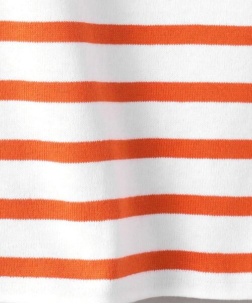 PHEENY（フィーニー）の「＜PHEENY＞ショート バスクボーダー ロングスリーブ プルオーバー Ψ（Tシャツ/カットソー・レディース・オレンジ/コバルトブルー・FREE）」の8枚目の写真