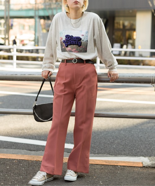 SpRay(スプレイ)の「フォトサガラロングTシャツ(Tシャツ/カットソー・レディース・ブルー/ブラック/オートミール/オフホワイト・FREE)」の19枚目の写真