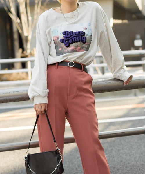 SpRay(スプレイ)の「フォトサガラロングTシャツ(Tシャツ/カットソー・レディース・ブルー/ブラック/オートミール/オフホワイト・FREE)」の20枚目の写真
