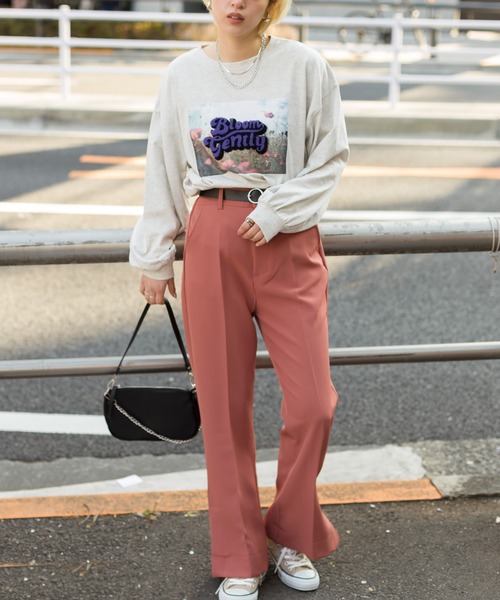 SpRay(スプレイ)の「フォトサガラロングTシャツ(Tシャツ/カットソー・レディース・ブルー/ブラック/オートミール/オフホワイト・FREE)」の18枚目の写真