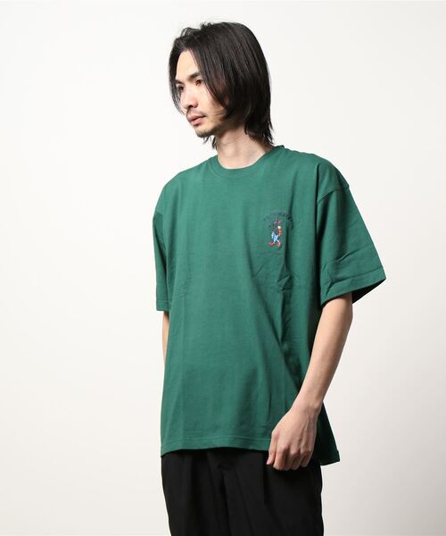 KRIFF MAYER（クリフメイヤー）の「キャンプラビット半袖TEE(ワンポイント)（Tシャツ/カットソー・メンズ・ネイビー/オフホワイト/チャコール/グリーン・MEDIUM/LARGE/X-LARGE）」の4枚目の写真