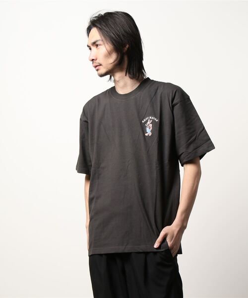 KRIFF MAYER（クリフメイヤー）の「キャンプラビット半袖TEE(ワンポイント)（Tシャツ/カットソー・メンズ・ネイビー/オフホワイト/チャコール/グリーン・MEDIUM/LARGE/X-LARGE）」の3枚目の写真