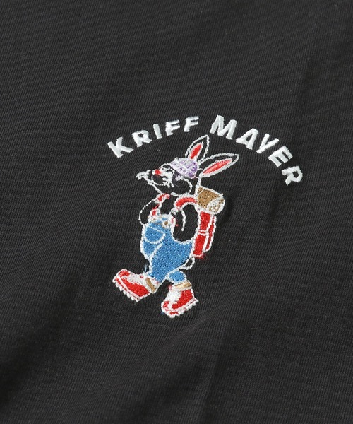 KRIFF MAYER（クリフメイヤー）の「キャンプラビット半袖TEE(ワンポイント)（Tシャツ/カットソー・メンズ・ネイビー/オフホワイト/チャコール/グリーン・MEDIUM/LARGE/X-LARGE）」の8枚目の写真