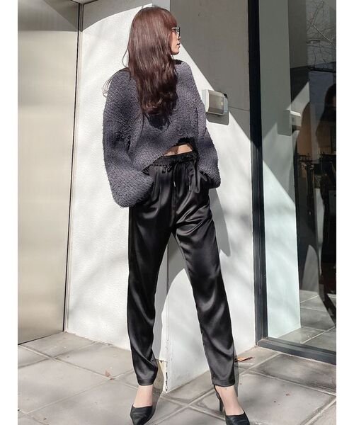 GYDA（ジェイダ）の「サテンテーパードパンツ（その他パンツ・レディース・ブラック/その他1・FREE）」の6枚目の写真