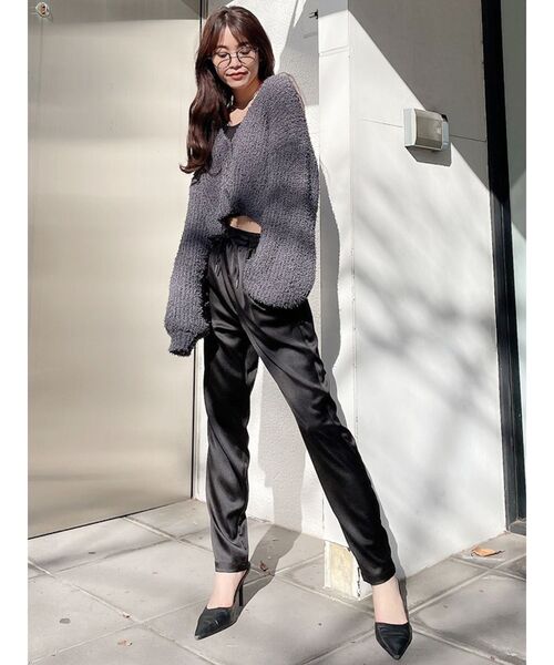 GYDA（ジェイダ）の「サテンテーパードパンツ（その他パンツ・レディース・ブラック/その他1・FREE）」の10枚目の写真