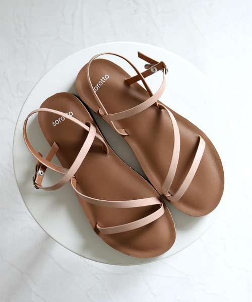 SOROTTO(ソロット)の「【親子お揃い】ストラップ プラットフォームサンダル/ぺたんこ(サンダル・レディース・ホワイト/ブラック/ダークブラウン/ピンク/シルバー/その他/パイソン・LL/S/M/L)」の21枚目の写真