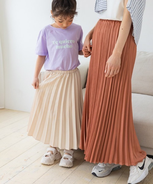 lulpini（ルルピー二）の「kids サテンプリーツスカート（スカート・キッズ・イエロー/ブルー/アイボリー・S/M/L）」の20枚目の写真