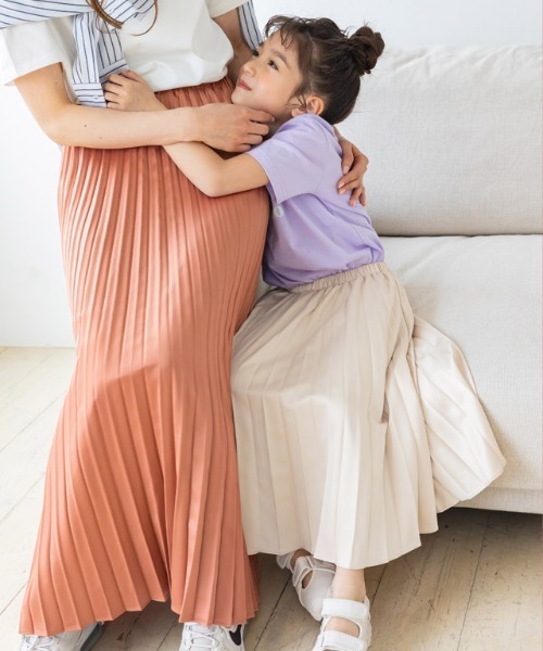 lulpini（ルルピー二）の「kids サテンプリーツスカート（スカート・キッズ・イエロー/ブルー/アイボリー・S/M/L）」の21枚目の写真