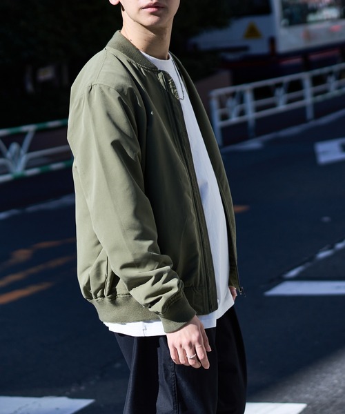 DISCOAT（ディスコート）の「カラーMA-1（MA-1・メンズ・ブラック/ベージュ/カーキ/サックスブルー/ピンク・MEDIUM/LARGE/X-LARGE）」の21枚目の写真