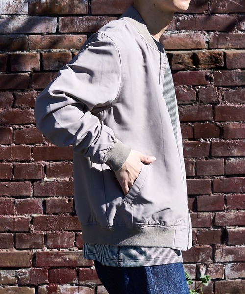 DISCOAT（ディスコート）の「カラーMA-1（MA-1・メンズ・ブラック/ベージュ/カーキ/サックスブルー/ピンク・MEDIUM/LARGE/X-LARGE）」の22枚目の写真