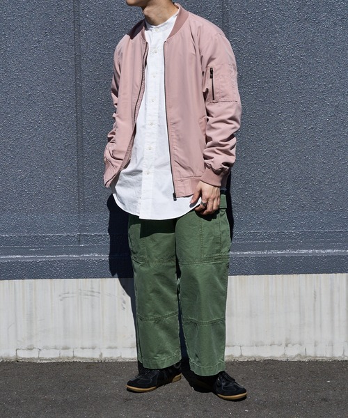 DISCOAT（ディスコート）の「カラーMA-1（MA-1・メンズ・ブラック/ベージュ/カーキ/サックスブルー/ピンク・MEDIUM/LARGE/X-LARGE）」の20枚目の写真