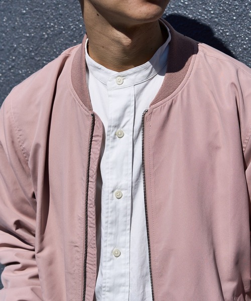 DISCOAT（ディスコート）の「カラーMA-1（MA-1・メンズ・ブラック/ベージュ/カーキ/サックスブルー/ピンク・MEDIUM/LARGE/X-LARGE）」の15枚目の写真