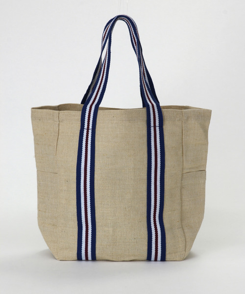 SPICE OF LIFE（スパイス オブ ライフ）の「インポート インド製 LESS DRESS TOTE BAG ジュート×コットン混 トートバッグ Mサイズ [Wisteria/ウィステリア]（トートバッグ・レディース・ベージュ系その他/ベージュ系その他2/ベージュ系その他3・ONE SIZE）」の7枚目の写真