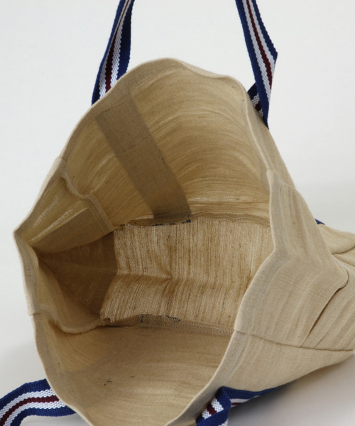 SPICE OF LIFE（スパイス オブ ライフ）の「インポート インド製 LESS DRESS TOTE BAG ジュート×コットン混 トートバッグ Mサイズ [Wisteria/ウィステリア]（トートバッグ・レディース・ベージュ系その他/ベージュ系その他2/ベージュ系その他3・ONE SIZE）」の11枚目の写真