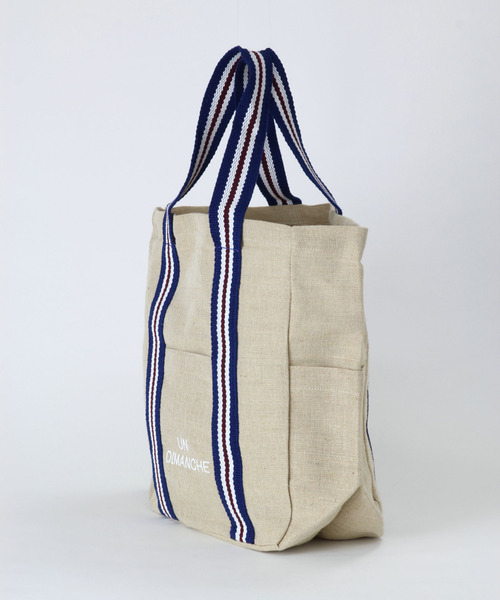 SPICE OF LIFE（スパイス オブ ライフ）の「インポート インド製 LESS DRESS TOTE BAG ジュート×コットン混 トートバッグ Mサイズ [Wisteria/ウィステリア]（トートバッグ・レディース・ベージュ系その他/ベージュ系その他2/ベージュ系その他3・ONE SIZE）」の20枚目の写真