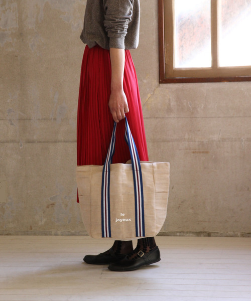 SPICE OF LIFE（スパイス オブ ライフ）の「インポート インド製 LESS DRESS TOTE BAG ジュート×コットン混 トートバッグ Mサイズ [Wisteria/ウィステリア]（トートバッグ・レディース・ベージュ系その他/ベージュ系その他2/ベージュ系その他3・ONE SIZE）」の14枚目の写真