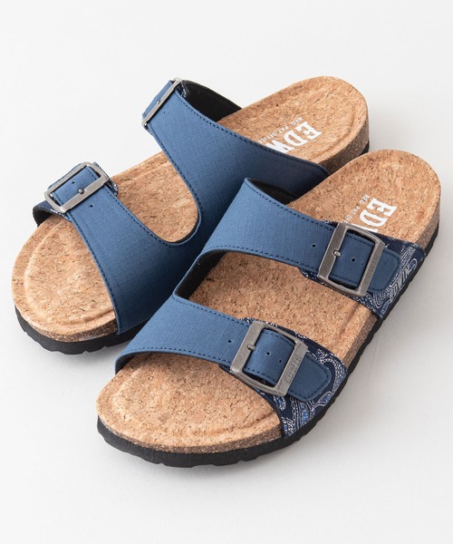 EDWIN（エドウィン）の「【EDWIN/エドウィン】リップストップ　ダブルベルトサンダル　ワンポイントブランドロゴ（サンダル・メンズ・ベージュ/ブラック/マスタード/カーキ/レッド/ネイビー・28cm/27cm/26cm/25cm）」の5枚目の写真