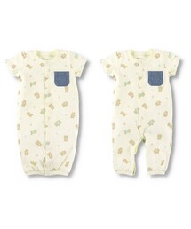 BRANSHES | くま柄半袖2WAYオール(ロンパース)