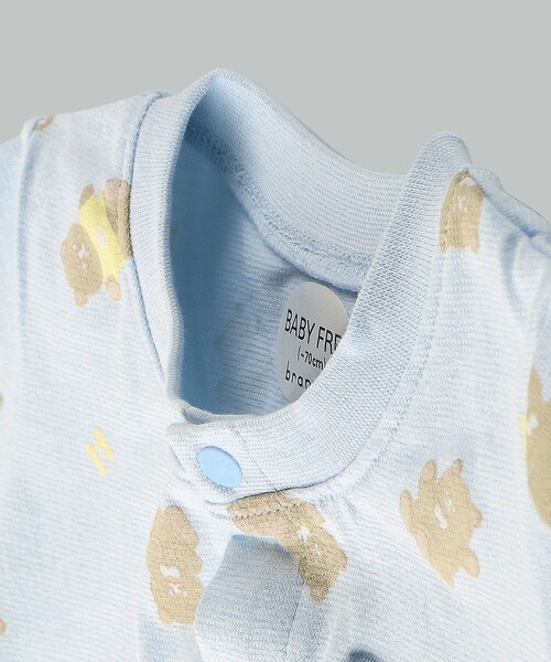 BRANSHES（ブランシェス）の「くま柄半袖2WAYオール（ロンパース・キッズ・ブルー/アイボリー・FREE）」の14枚目の写真