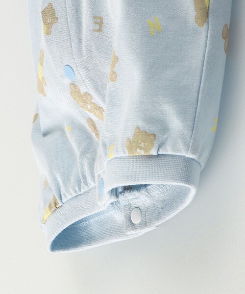 BRANSHES（ブランシェス）の「くま柄半袖2WAYオール（ロンパース・キッズ・ブルー/アイボリー・FREE）」の17枚目の写真
