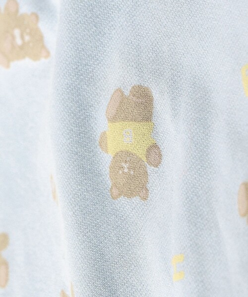 BRANSHES（ブランシェス）の「くま柄半袖2WAYオール（ロンパース・キッズ・ブルー/アイボリー・FREE）」の19枚目の写真