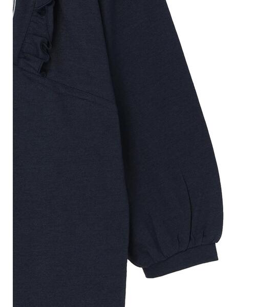 Green　Parks（グリーンパークス）の「肩フリルカレッジプリントチュニック（Tシャツ/カットソー・レディース・アイボリー/ネイビー/カーキ・FREE）」の15枚目の写真