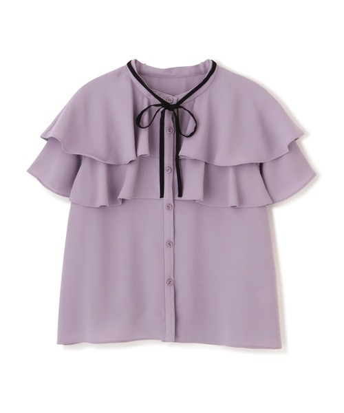 PROPORTION BODY DRESSING(プロポーションボディドレッシング)の「【美人百花5月号掲載 宇垣美里さん着用商品】ケープボウタイブラウス / 1212110410(シャツ/ブラウス・レディース・ホワイト系その他/ネイビー/パープル・MEDIUM/SMALL)」の14枚目の写真