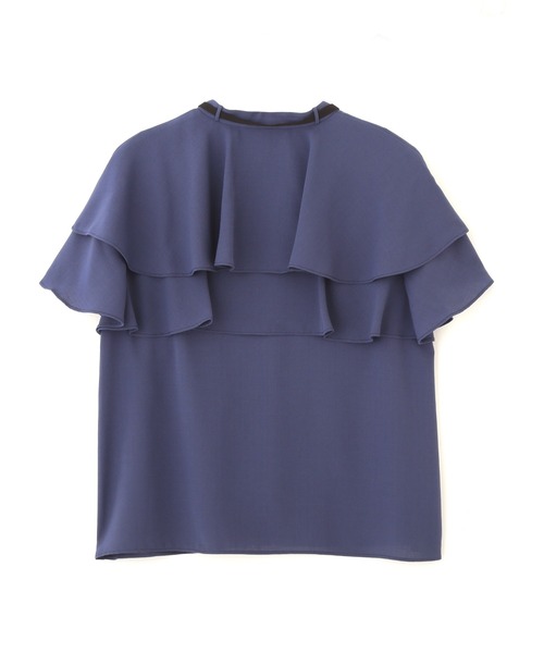 PROPORTION BODY DRESSING(プロポーションボディドレッシング)の「【美人百花5月号掲載 宇垣美里さん着用商品】ケープボウタイブラウス / 1212110410(シャツ/ブラウス・レディース・ホワイト系その他/ネイビー/パープル・MEDIUM/SMALL)」の18枚目の写真