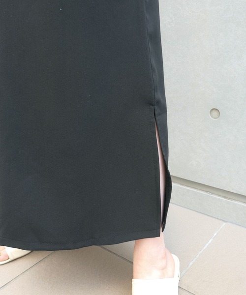 CORNERS（コーナーズ）の「2wayディープVネックワンピース（ジャンパースカート・レディース・ブラック/ベージュ系その他・M/L）」の13枚目の写真