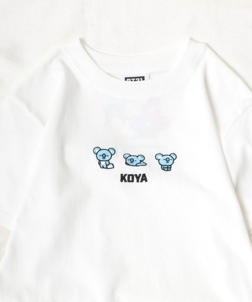 BT21（ビーティーイシビル）の「BT21 3匹キャラクター刺繍ボックスシルエットTシャツ（Tシャツ/カットソー・レディース・ホワイト系1/ホワイト系2/ホワイト系3/ホワイト系4/ホワイト系5/ホワイト系6/ホワイト系7・M）」の5枚目の写真