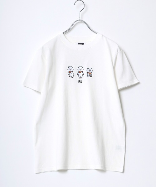 BT21（ビーティーイシビル）の「BT21 3匹キャラクター刺繍ボックスシルエットTシャツ（Tシャツ/カットソー・レディース・ホワイト系1/ホワイト系2/ホワイト系3/ホワイト系4/ホワイト系5/ホワイト系6/ホワイト系7・M）」の9枚目の写真