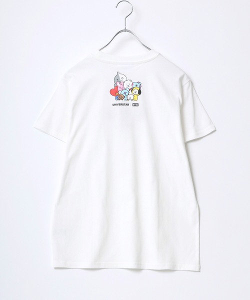 BT21（ビーティーイシビル）の「BT21 3匹キャラクター刺繍ボックスシルエットTシャツ（Tシャツ/カットソー・レディース・ホワイト系1/ホワイト系2/ホワイト系3/ホワイト系4/ホワイト系5/ホワイト系6/ホワイト系7・M）」の11枚目の写真