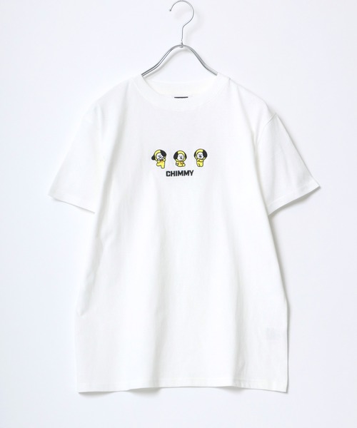 BT21（ビーティーイシビル）の「BT21 3匹キャラクター刺繍ボックスシルエットTシャツ（Tシャツ/カットソー・レディース・ホワイト系1/ホワイト系2/ホワイト系3/ホワイト系4/ホワイト系5/ホワイト系6/ホワイト系7・M）」の13枚目の写真